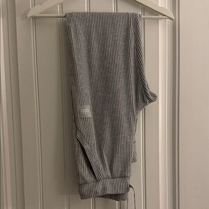 ALO Yoga grey Ribbed sweatpants